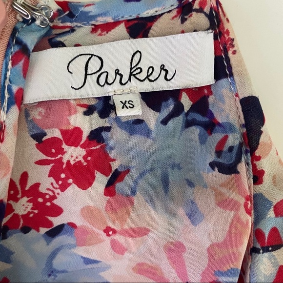 PARKER Romper Catamaran Floral Silk Shorts Jumpsuit XS - Picture 6 of 16